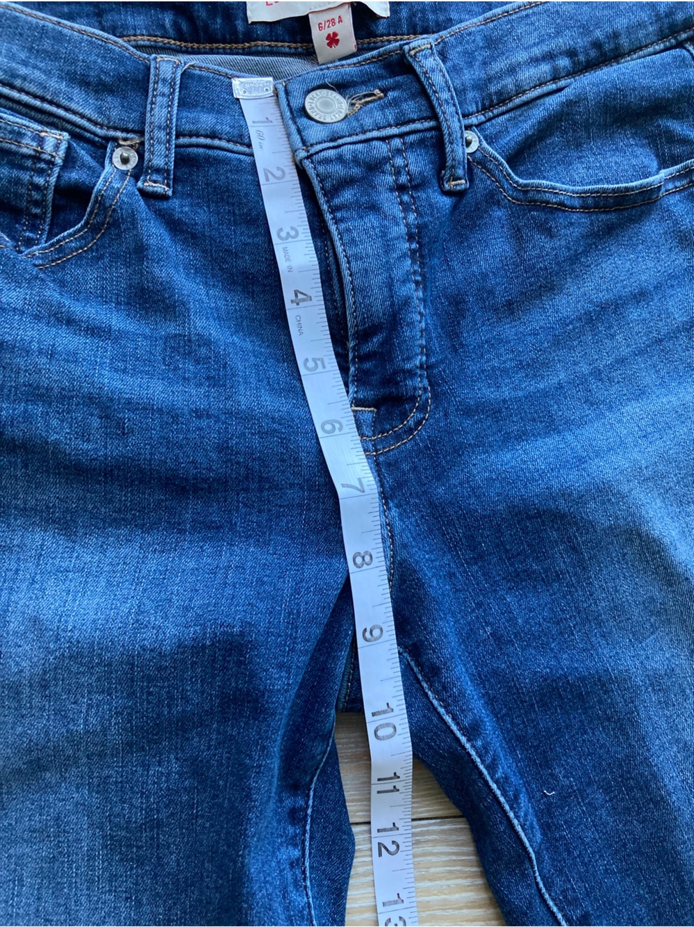 Lucky Brand Indigo Skinny Jeans for Women Size 6/28 Rolle Up Capris - Picture 4 of 7